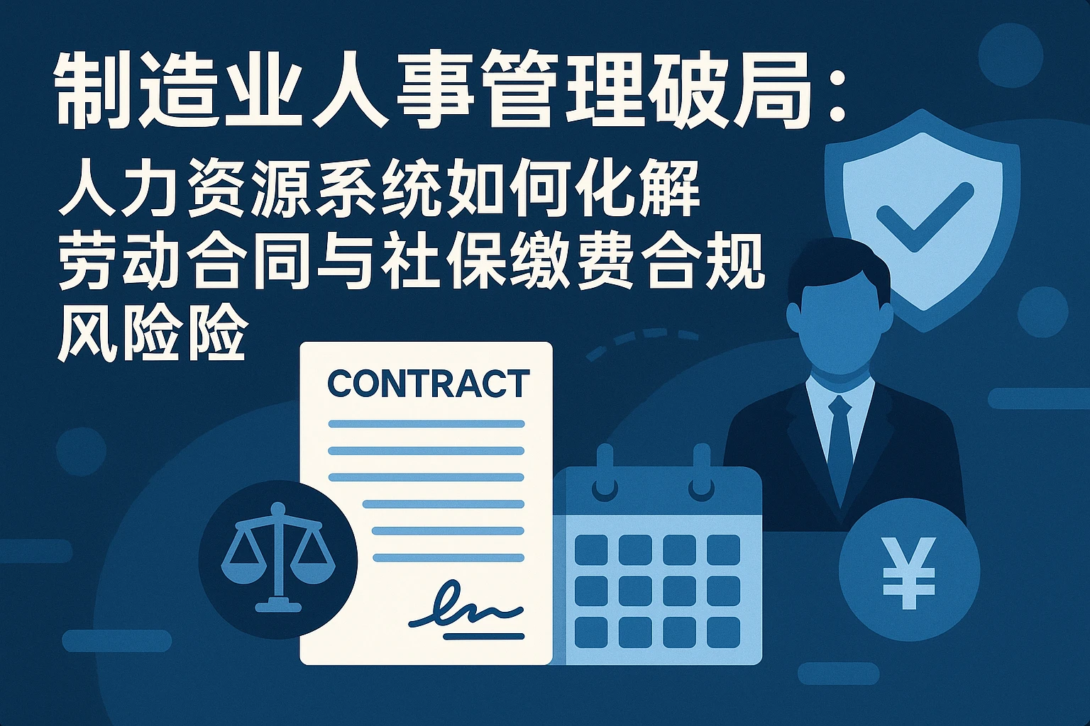 制造业人事管理破局：人力资源系统如何化解劳动合同与社保缴费合规风险
