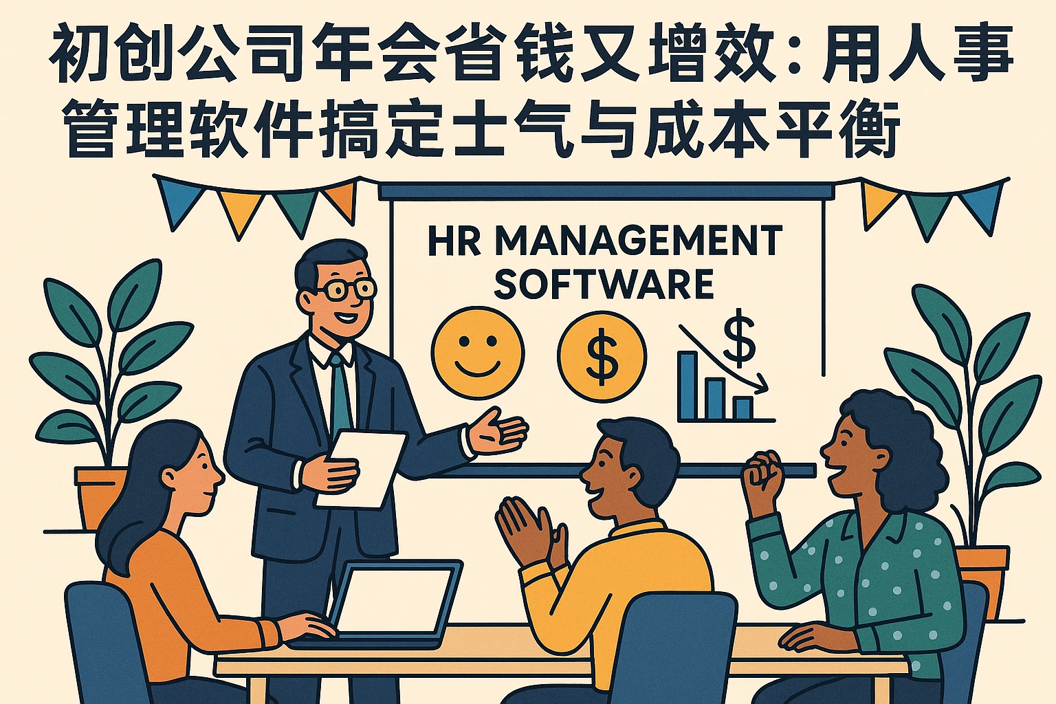 初创公司年会省钱又增效：用人事管理软件搞定士气与成本平衡