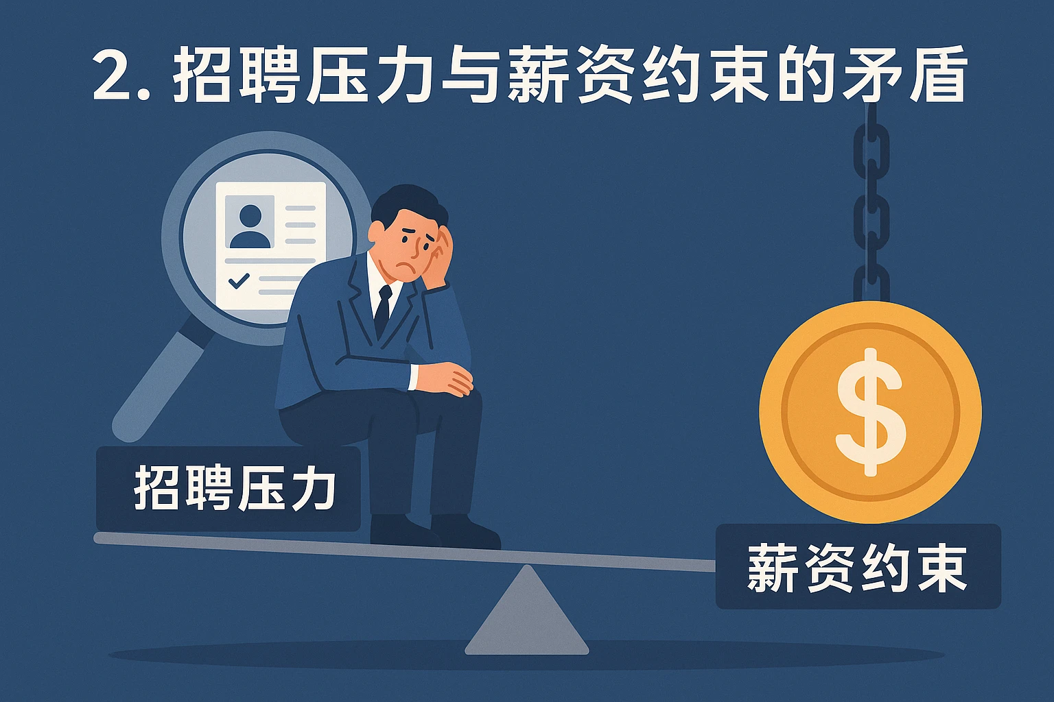 2. 招聘压力与薪资约束的矛盾