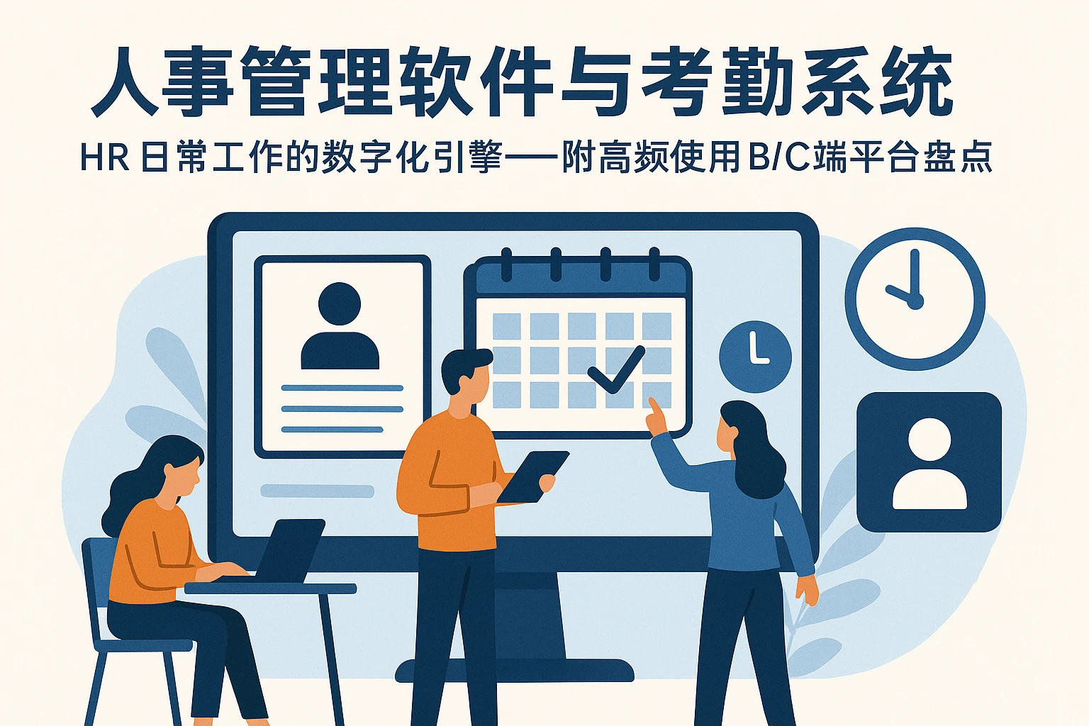 人事管理软件与考勤系统：HR日常工作的数字化引擎——附高频使用B/C端平台盘点