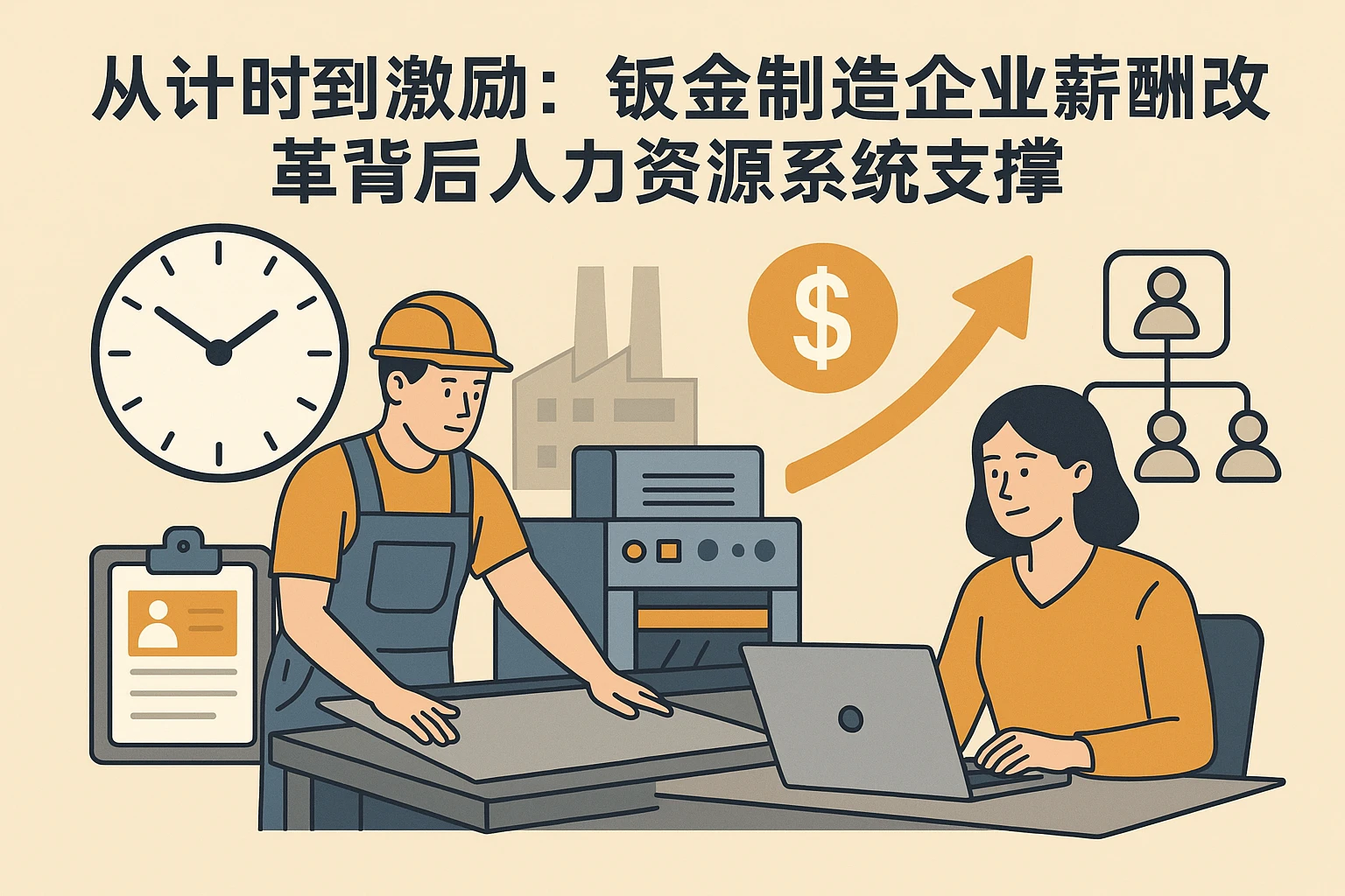 从计时到激励：钣金制造企业薪酬改革背后的人力资源系统支撑