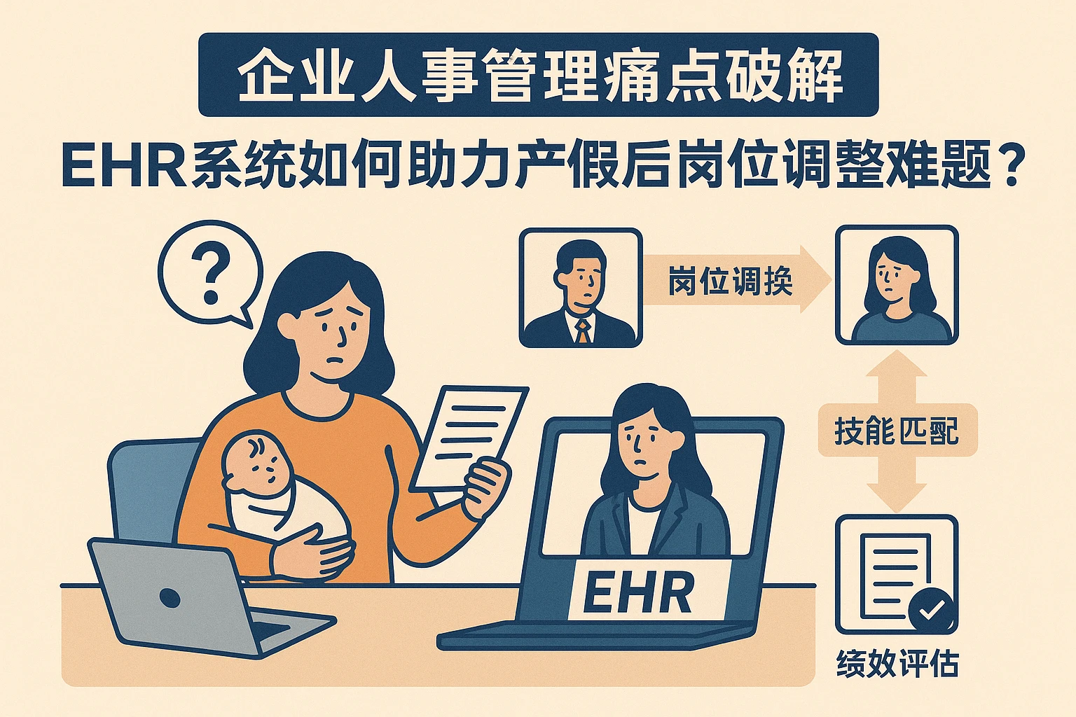 企业人事管理痛点破解：EHR系统如何助力产假后岗位调整难题？