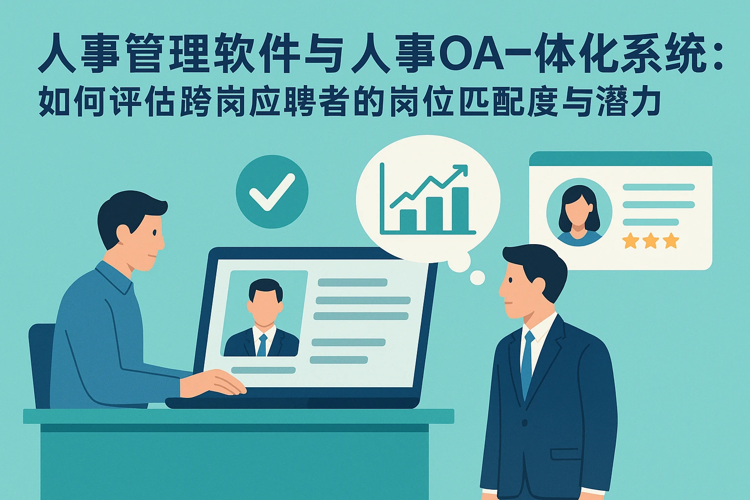 人事管理软件与人事OA一体化系统：如何评估跨岗应聘者的岗位匹配度与潜力