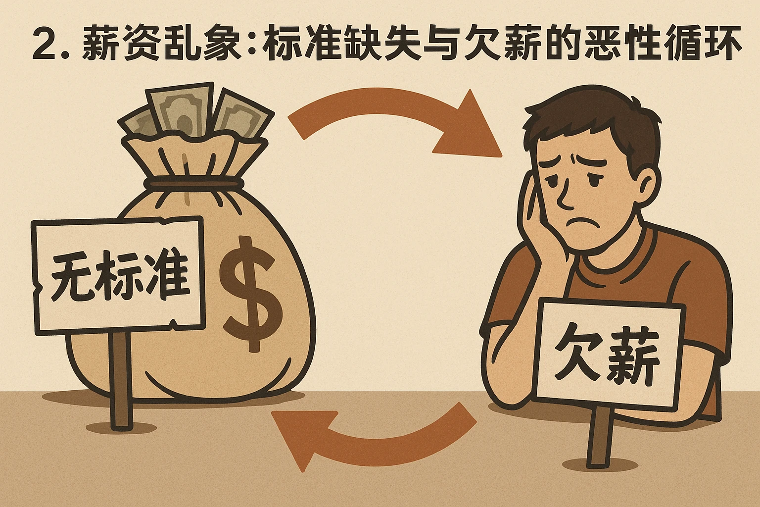 2. 薪资乱象：标准缺失与欠薪的恶性循环