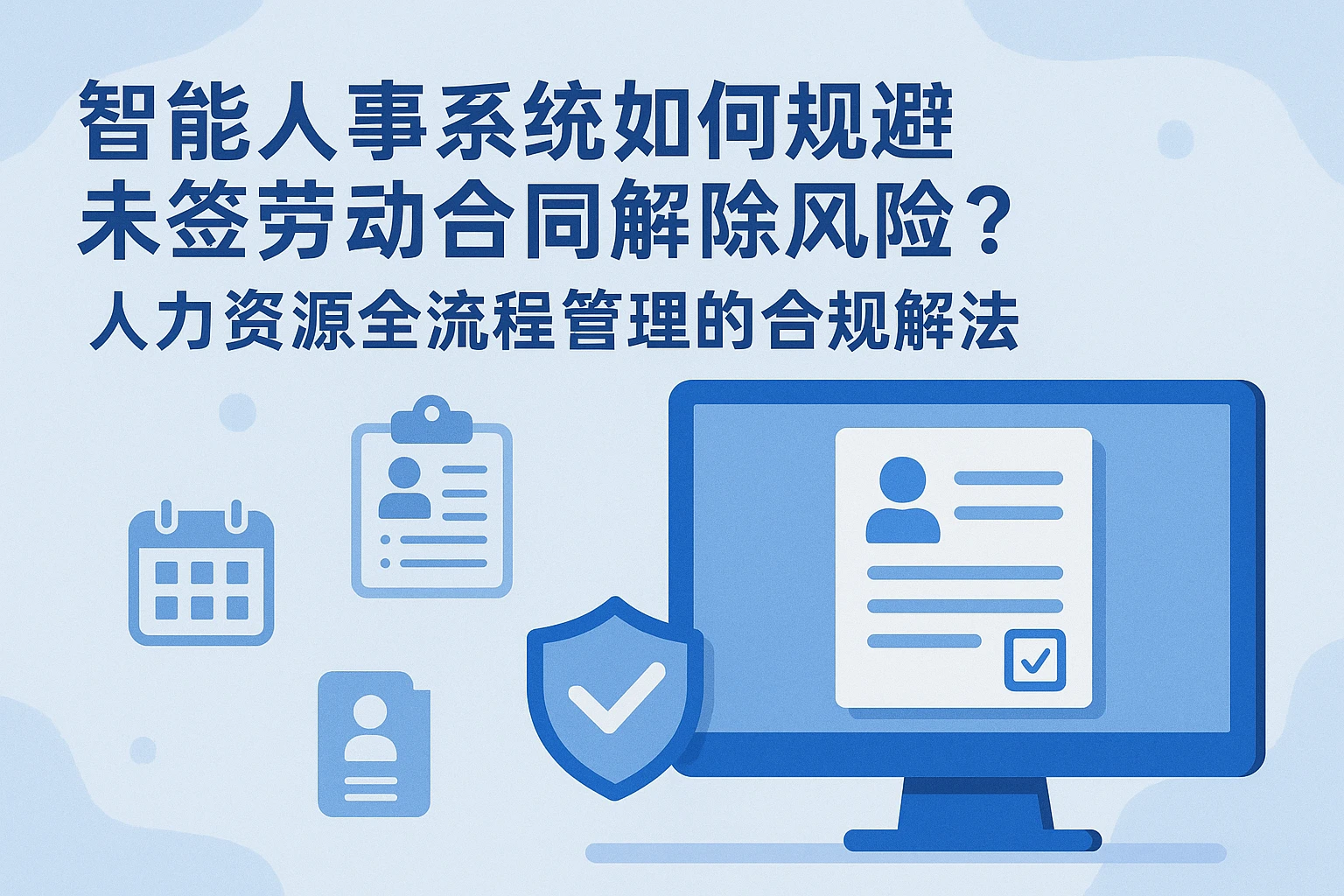 智能人事系统如何规避未签劳动合同解除风险?人力资源全流程管理的合规解法