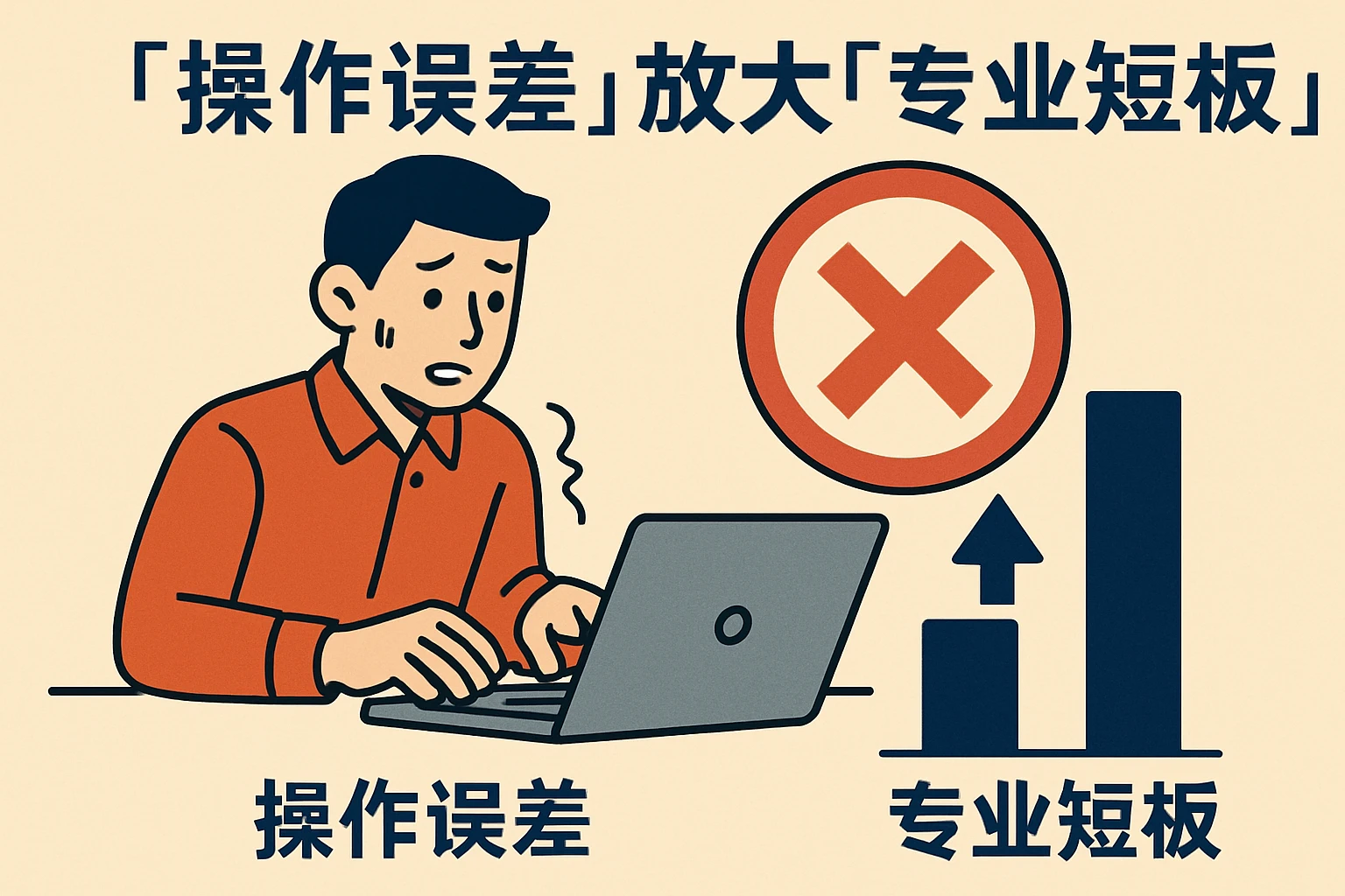 2. 「操作误差」放大「专业短板」