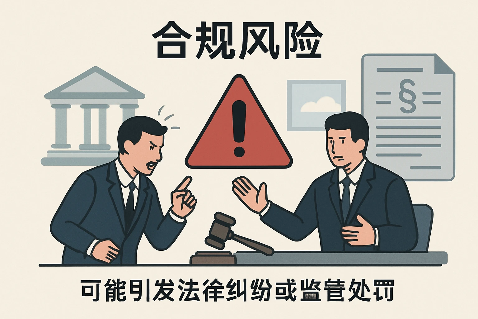 2. 合规风险：可能引发法律纠纷或监管处罚