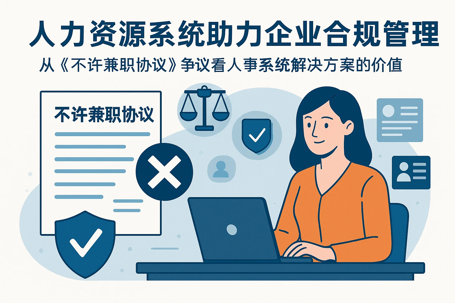 人力资源系统助力企业合规管理：从《不许兼职协议》争议看人事系统解决方案的价值