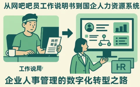 从网吧吧员工作说明书到国企人力资源系统：企业人事管理的数字化转型之路