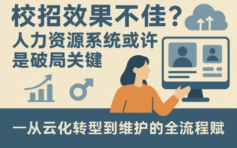 校招效果不佳？人力资源系统或许是破局关键——从云化转型到维护的全流程赋能