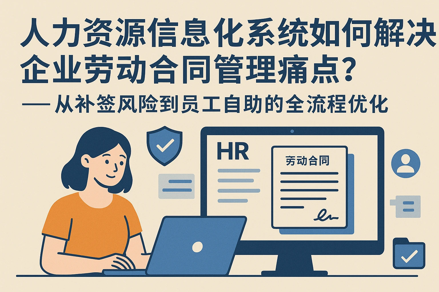 人力资源信息化系统如何解决企业劳动合同管理痛点？——从补签风险到员工自助的全流程优化