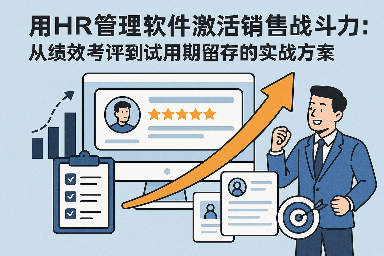 用HR管理软件激活销售战斗力：从绩效考评到试用期留存的实战方案