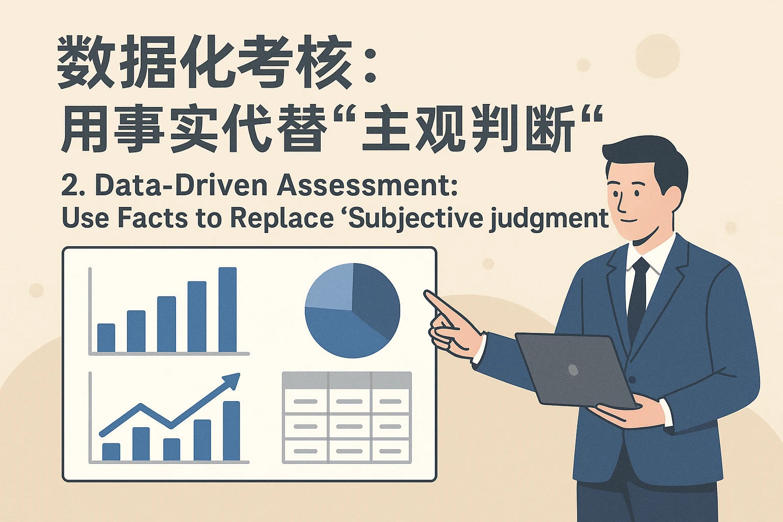 2. 数据化考核：用事实代替“主观判断”