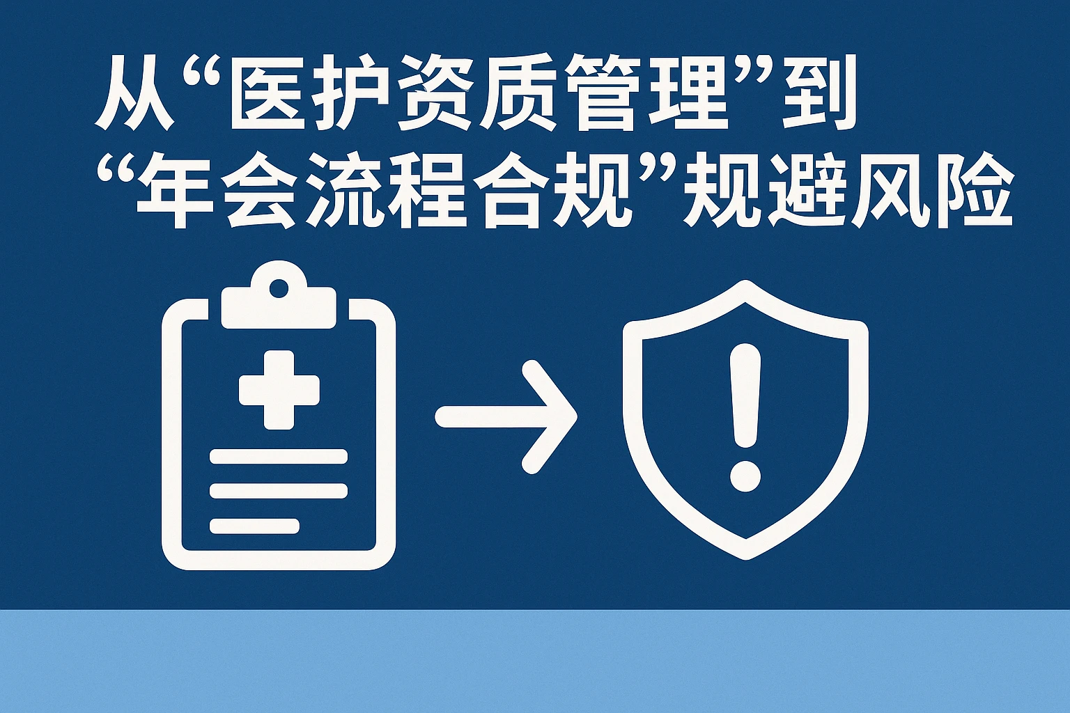 2. 从“医护资质管理”到“年会流程合规”：规避风险