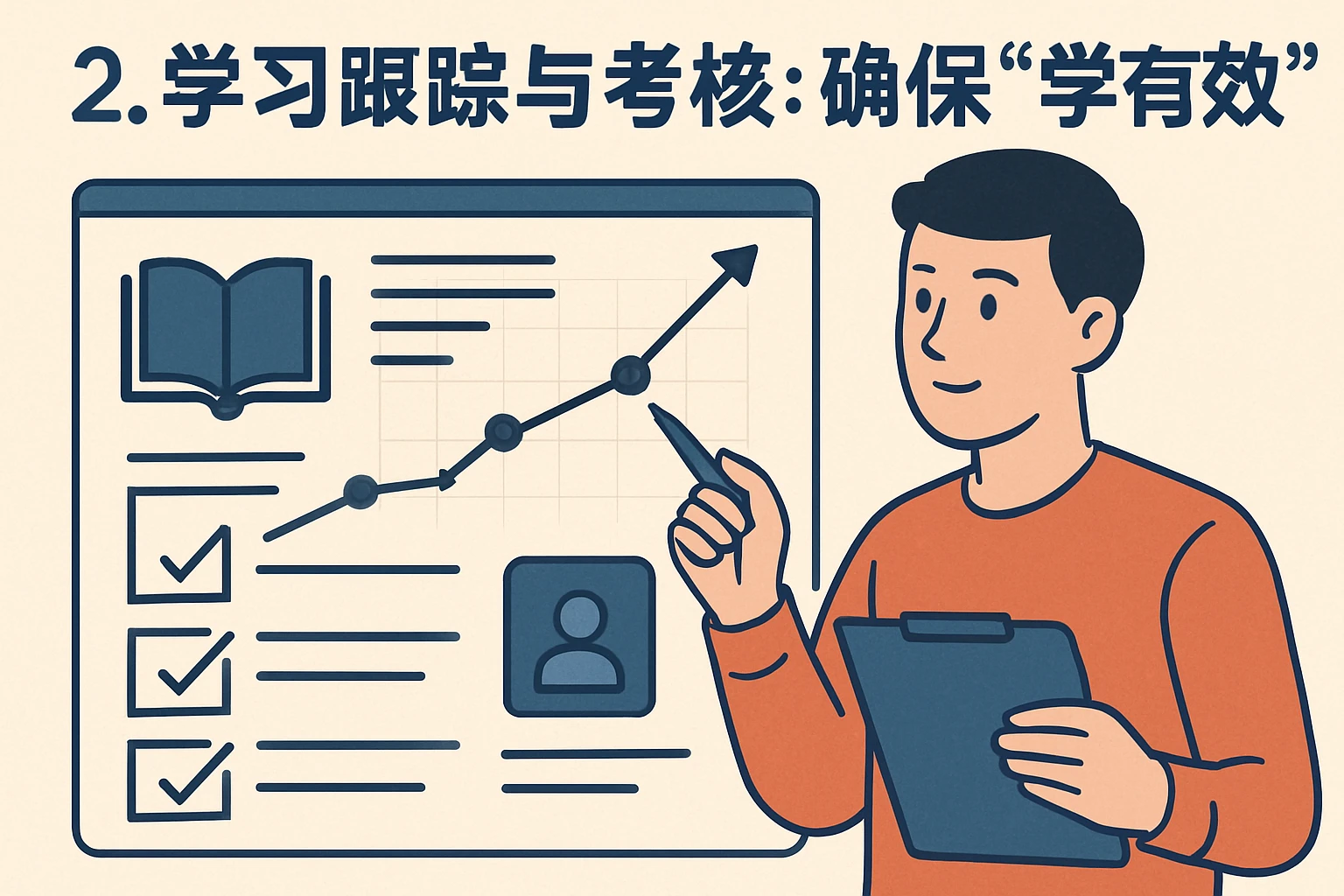 2. 学习跟踪与考核：确保“学有成效”