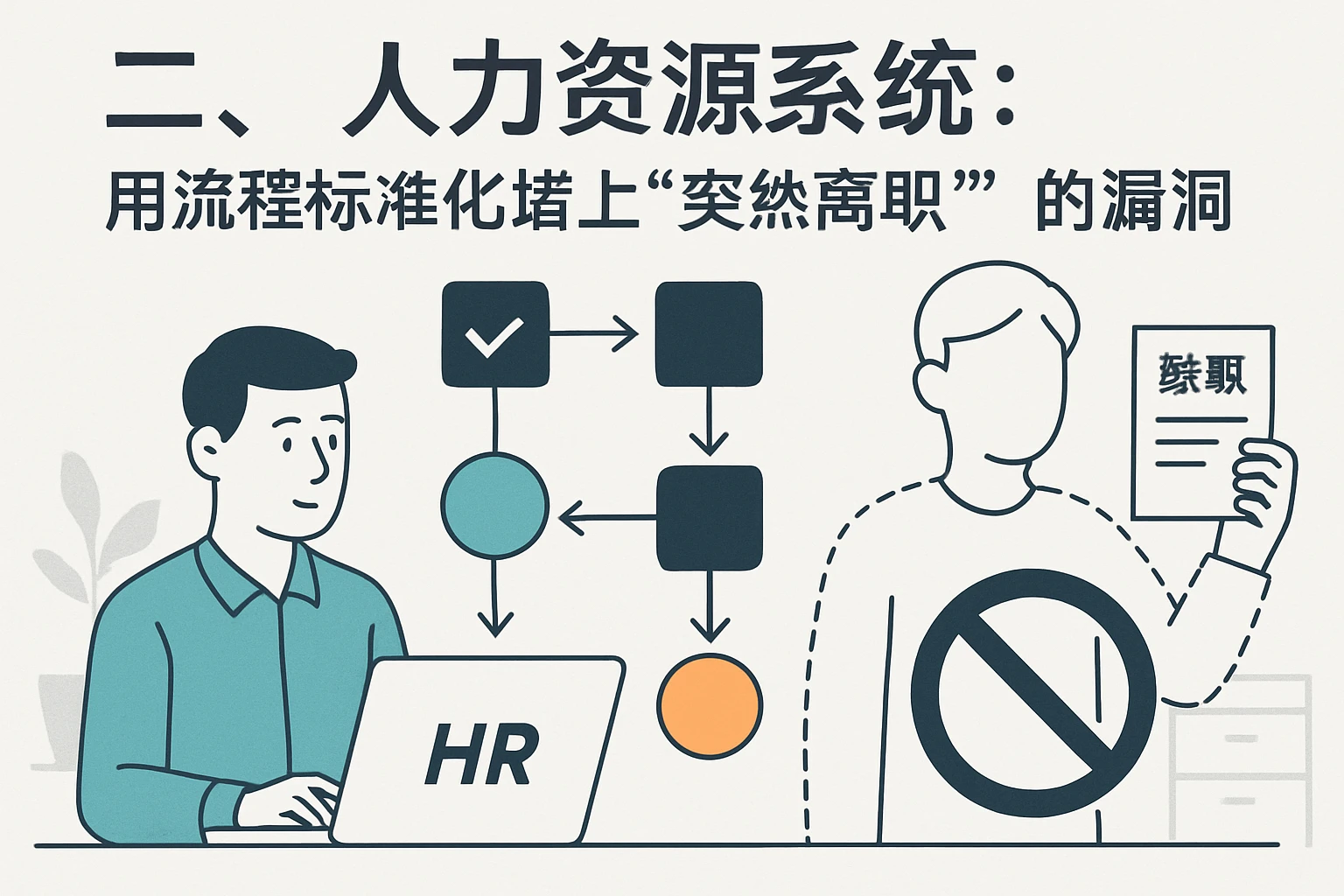 二、人力资源系统：用流程标准化堵上“突然离职”的漏洞