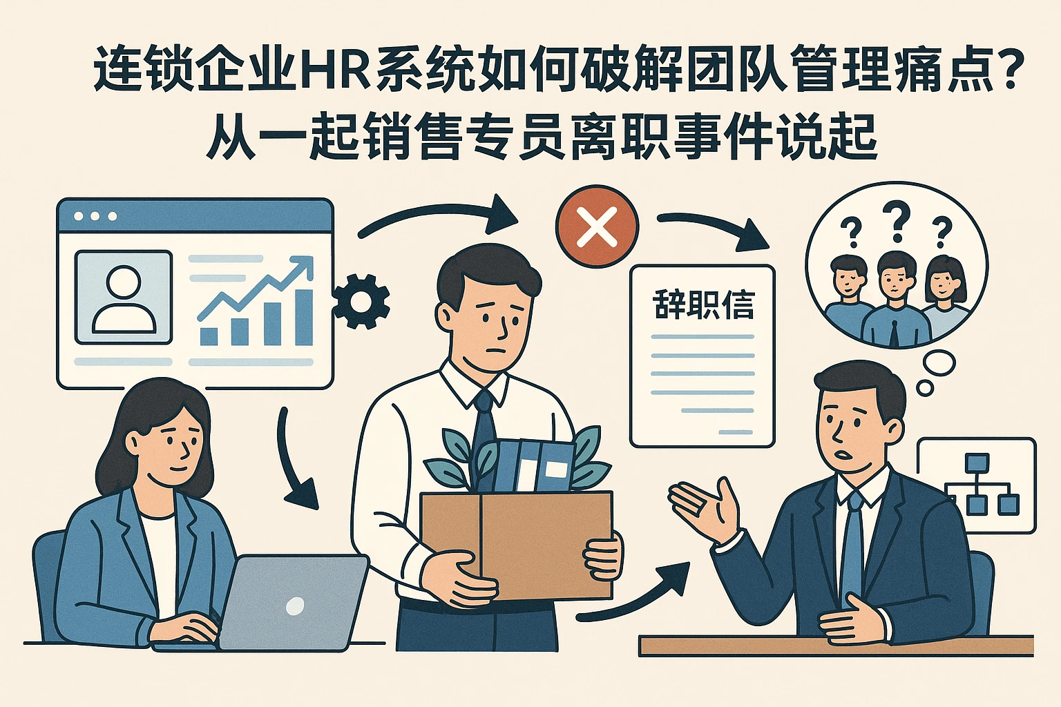 连锁企业HR系统如何破解团队管理痛点？从一起销售专员离职事件说起