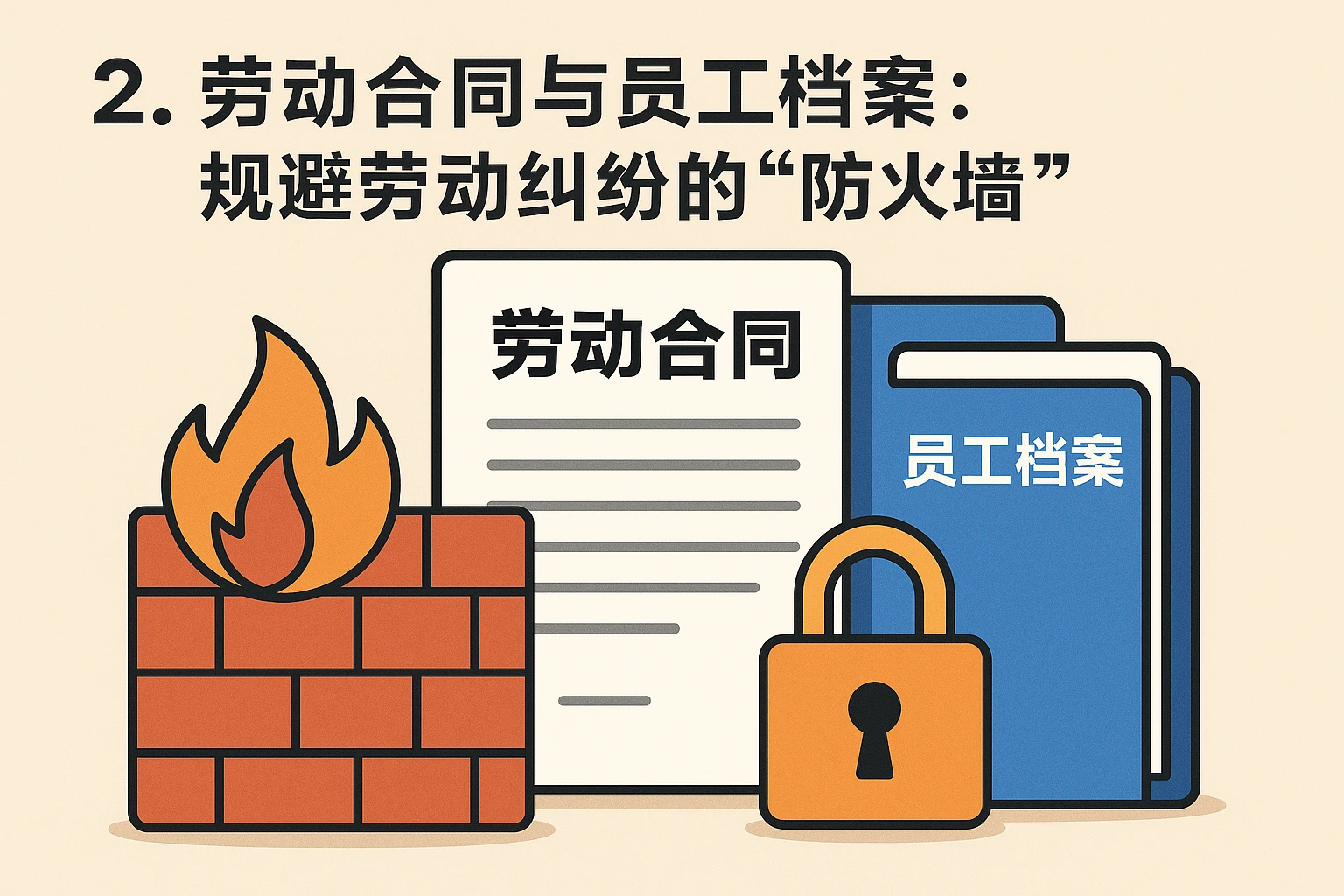 2. 劳动合同与员工档案：规避劳动纠纷的“防火墙”