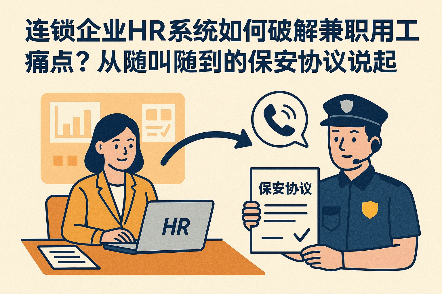 连锁企业HR系统如何破解兼职用工痛点？从随叫随到的保安协议说起