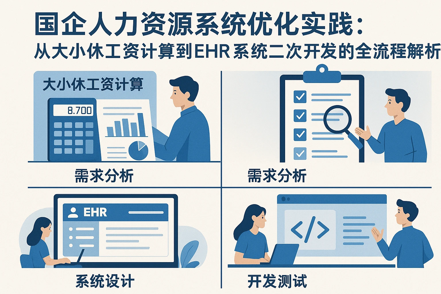 国企人力资源系统优化实践：从大小休工资计算到EHR系统二次开发的全流程解析