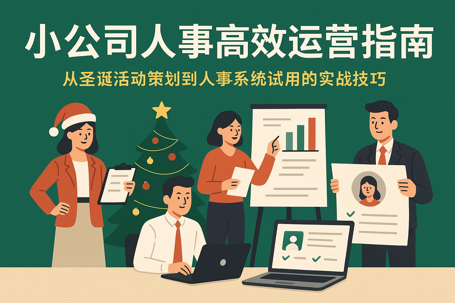 小公司人事高效运营指南：从圣诞活动策划到人事系统试用的实战技巧