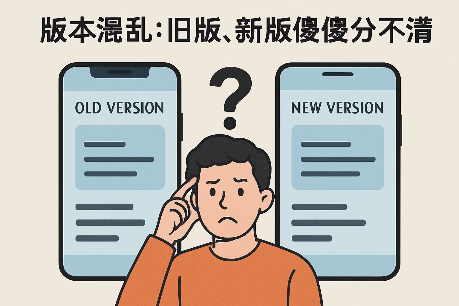 2. 版本混乱：旧版、新版傻傻分不清楚