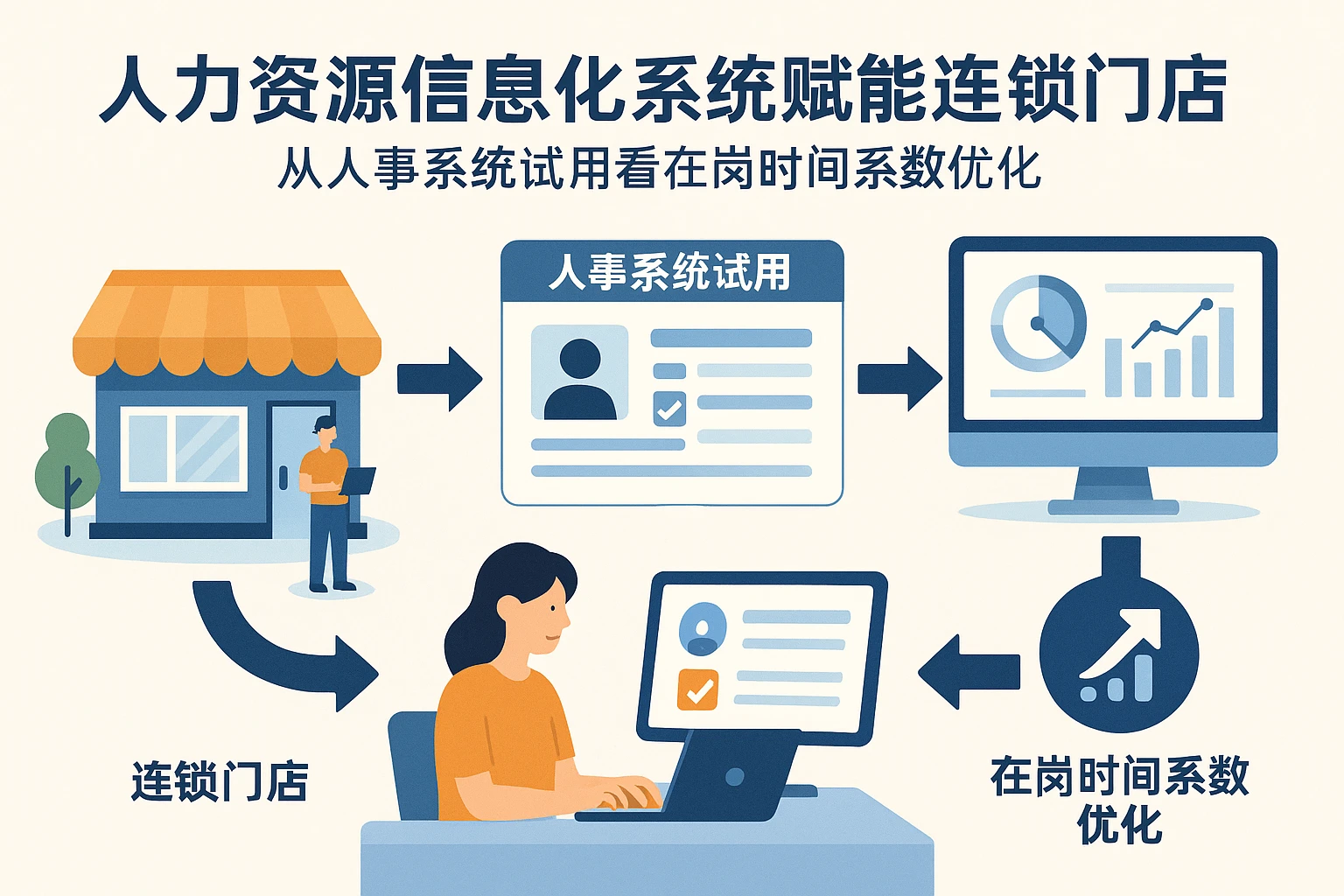 人力资源信息化系统赋能连锁门店：从人事系统试用看在岗时间系数优化