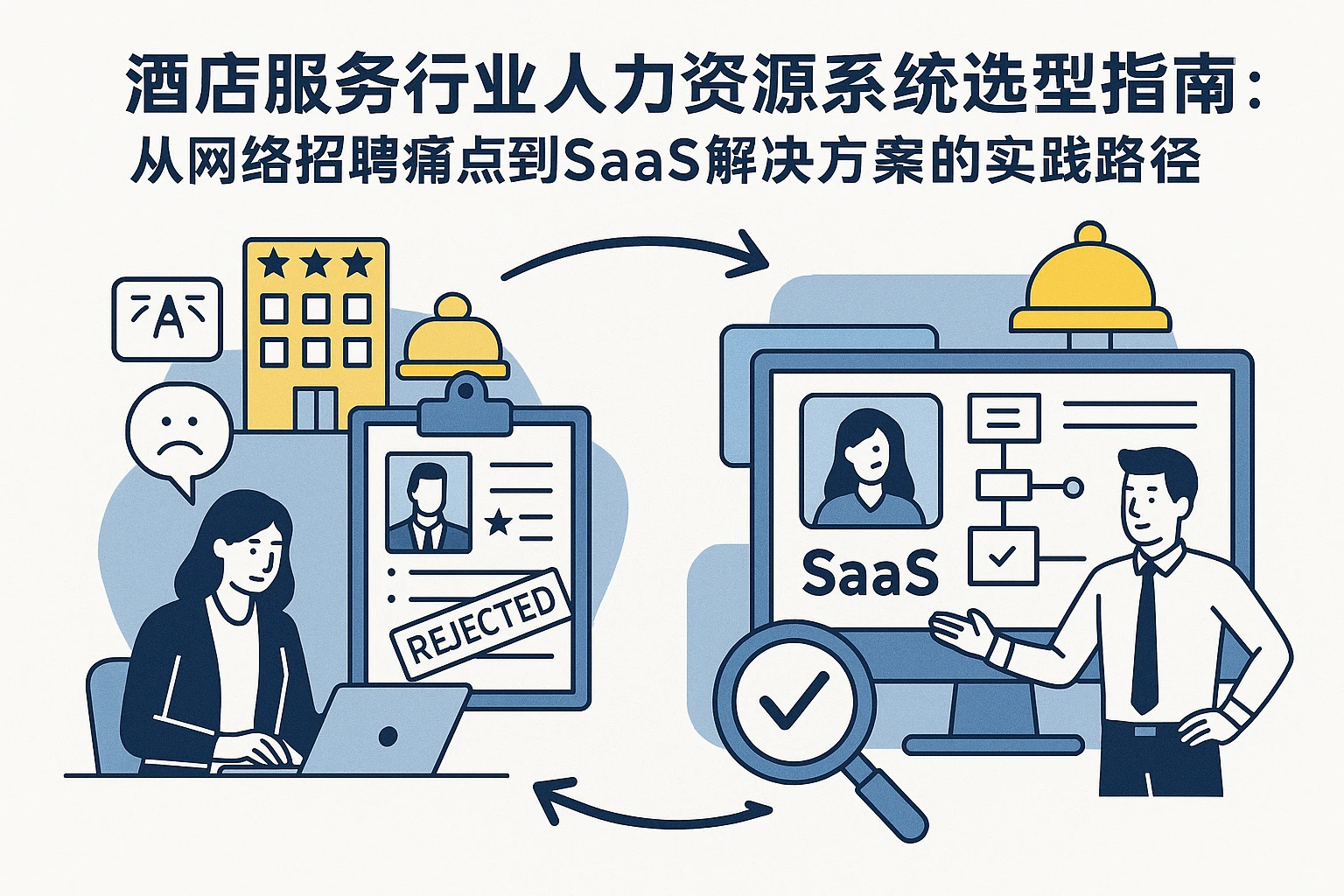 酒店服务行业人力资源系统选型指南：从网络招聘痛点到SaaS解决方案的实践路径