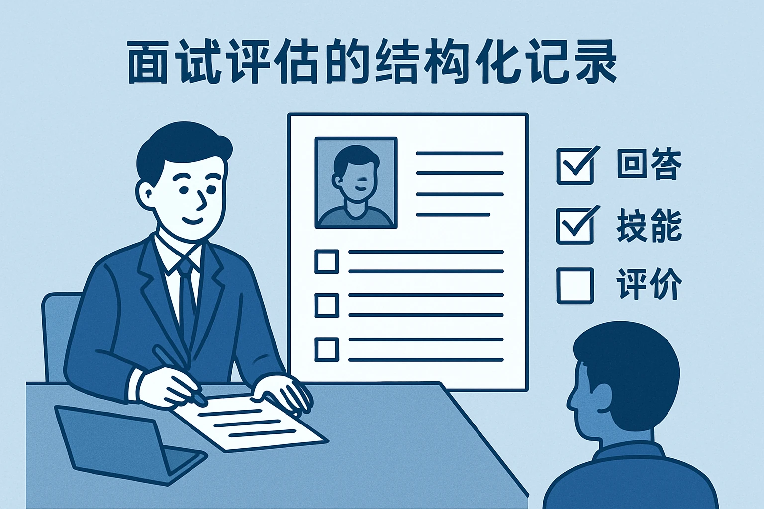 2. 面试评估的结构化记录