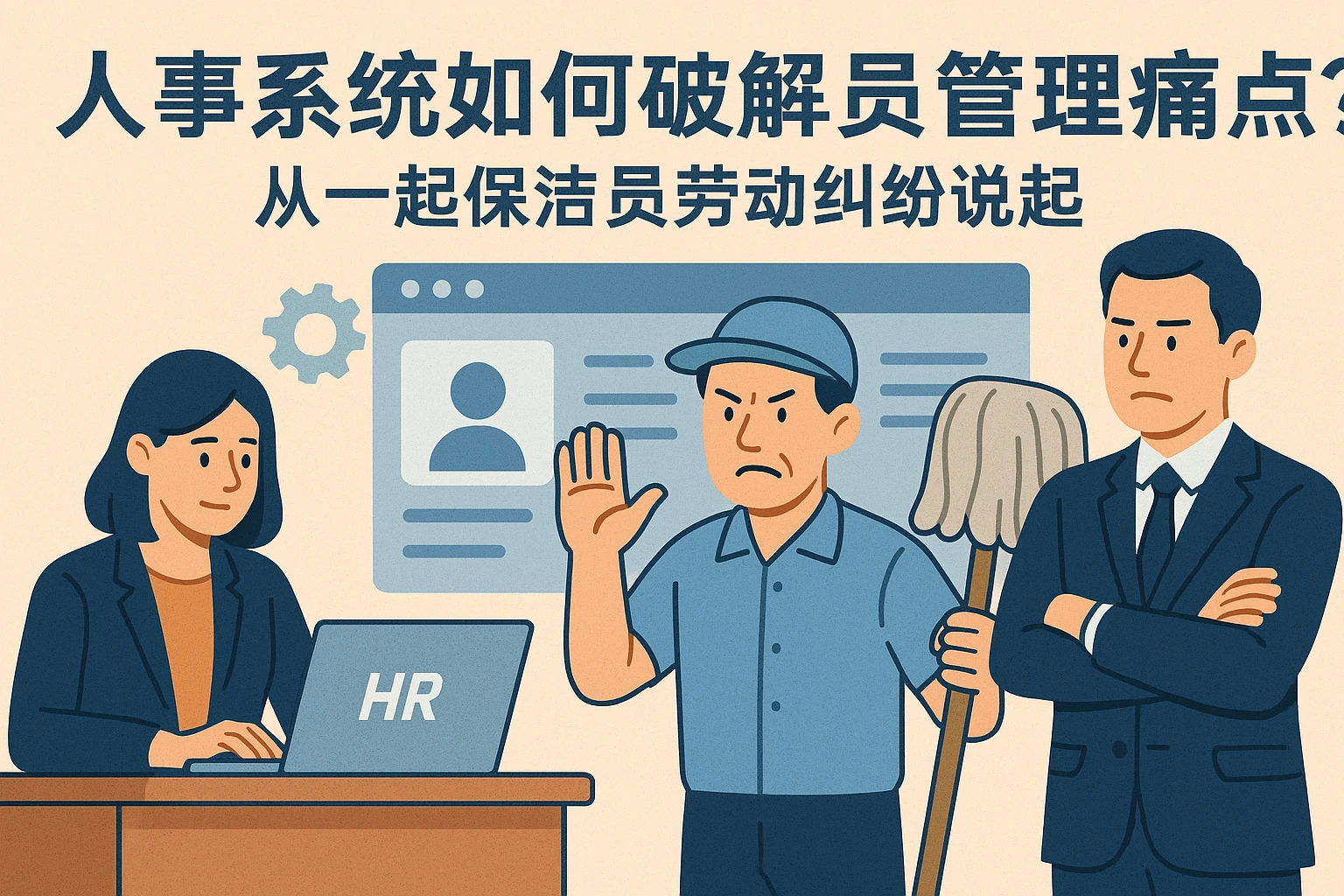 人事系统如何破解员工管理痛点？从一起保洁员劳动纠纷说起