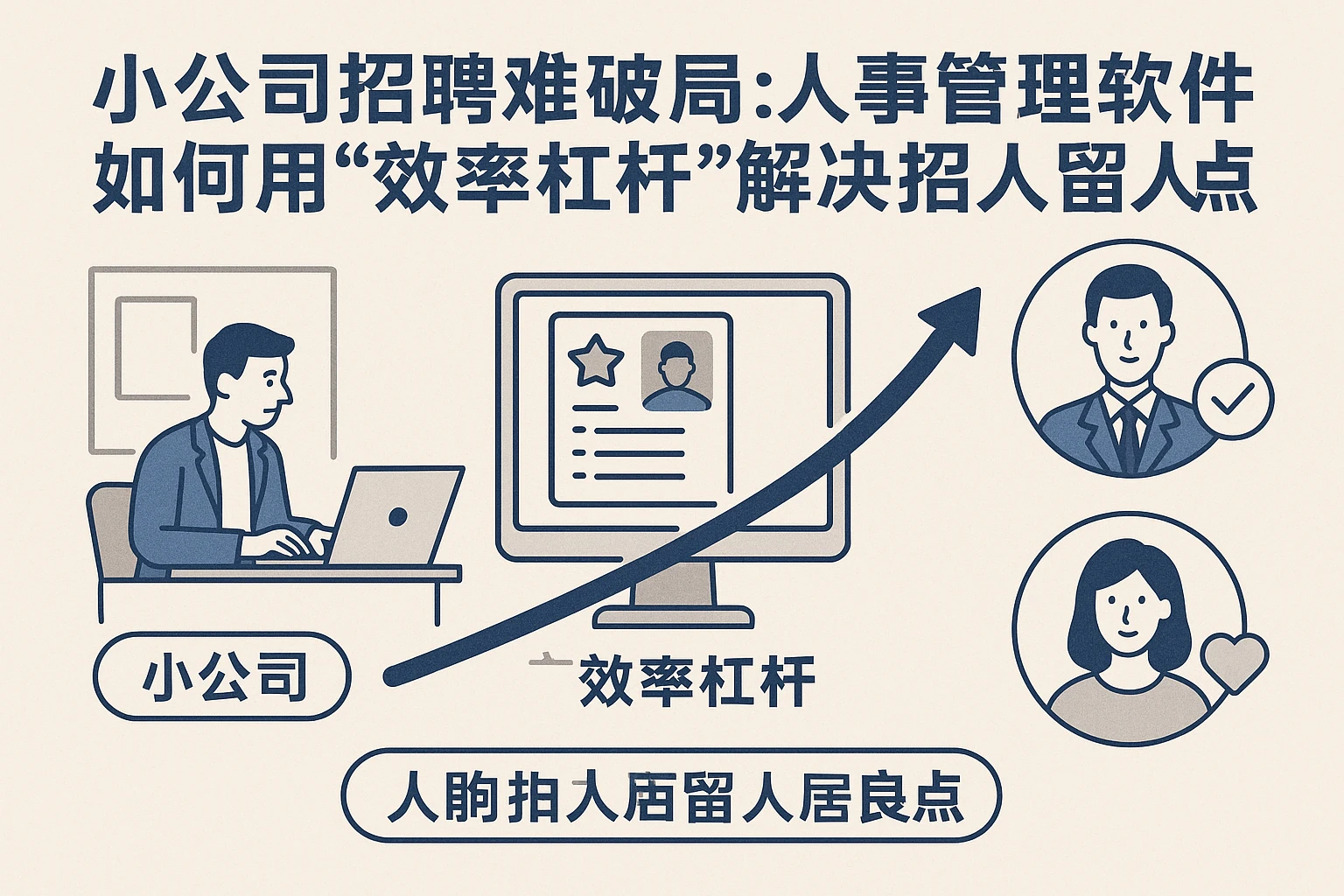 小公司招聘难破局：人事管理软件如何用“效率杠杆”解决招人留人痛点