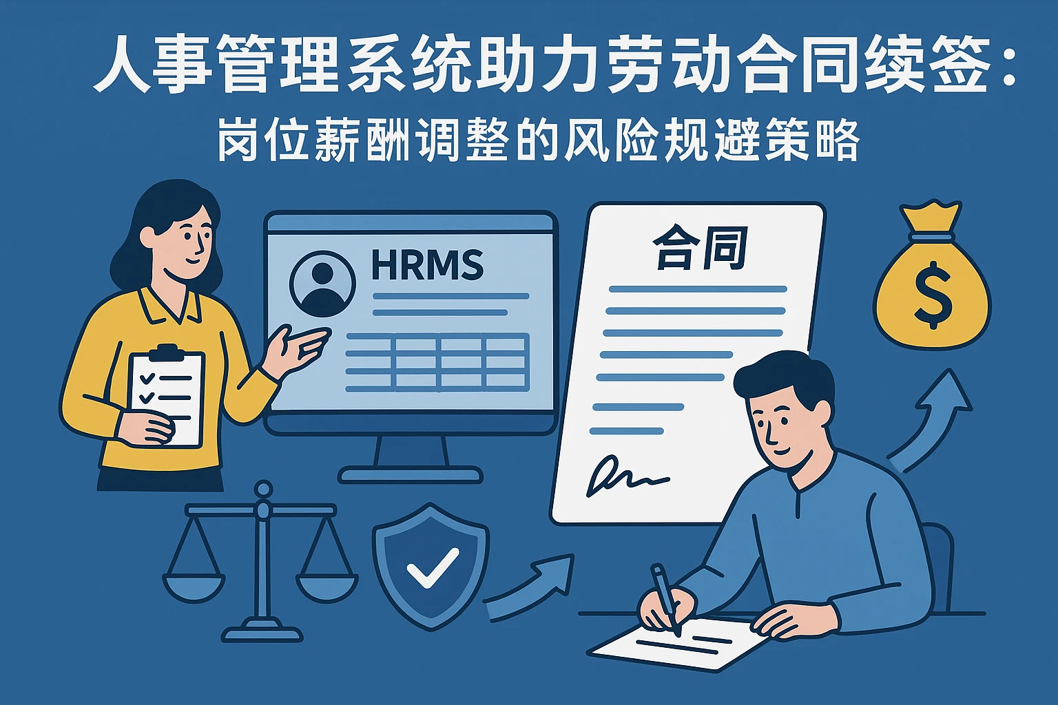 人事管理系统助力劳动合同续签：岗位薪酬调整的风险规避策略