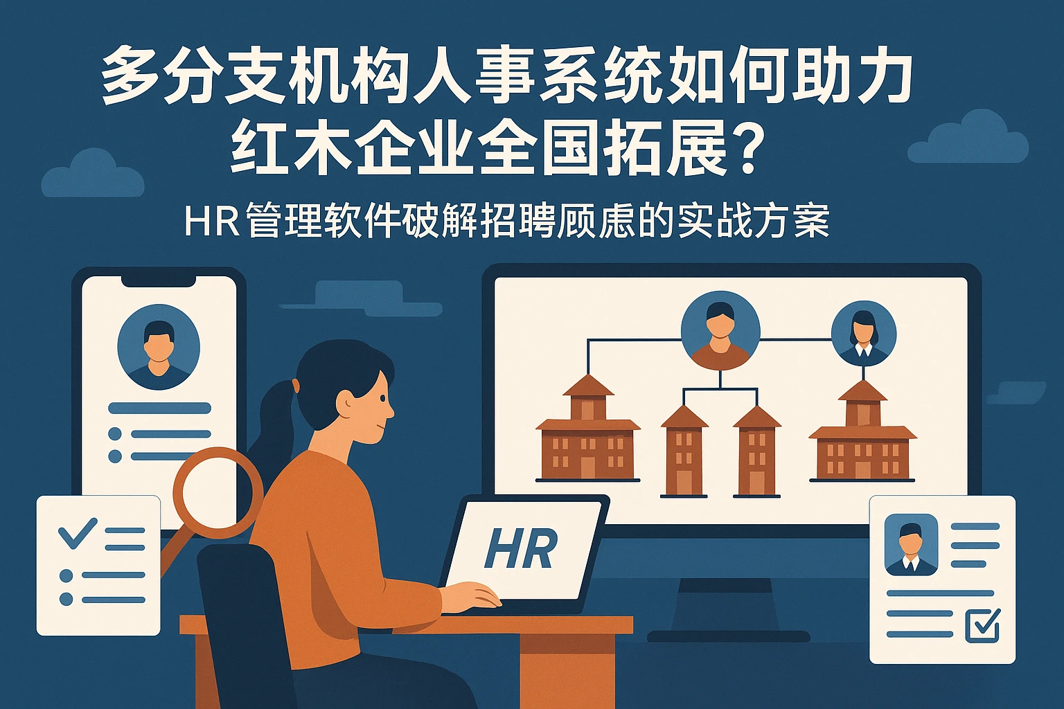多分支机构人事系统如何助力红木企业全国拓展？HR管理软件破解招聘顾虑的实战方案