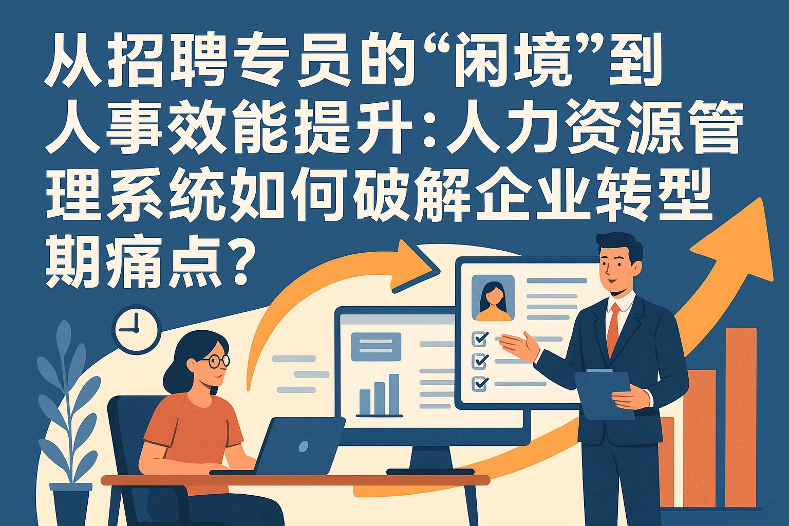 从招聘专员的“闲境”到人事效能提升：人力资源管理系统如何破解企业转型期痛点？
