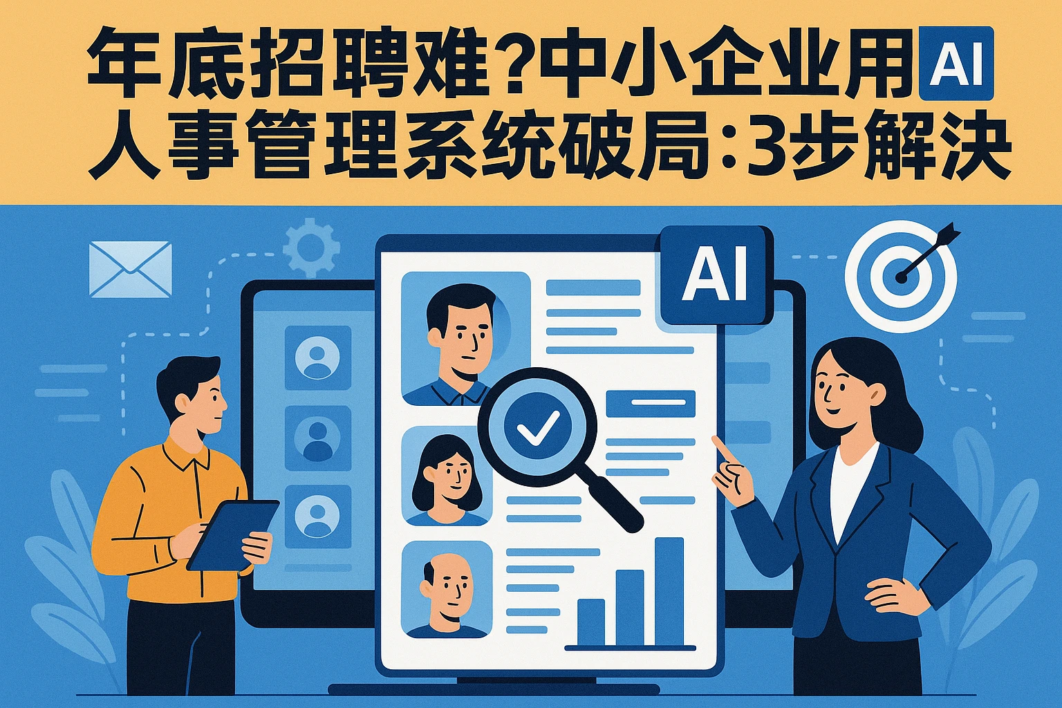 年底招聘难？中小企业用AI人事管理系统破局：从通讯录到精准人才的3步解法