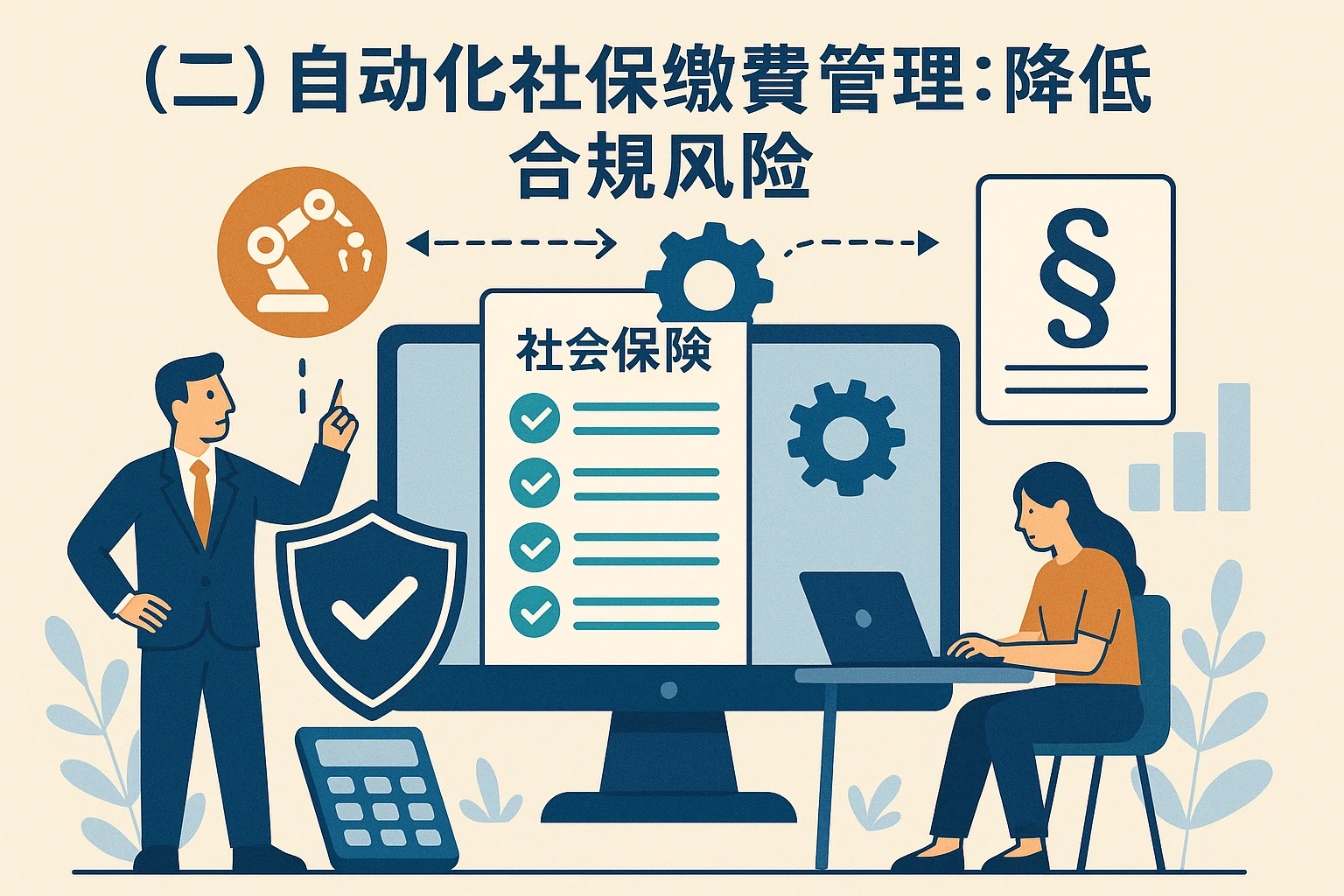 （二）自动化社保缴费管理：降低合规风险