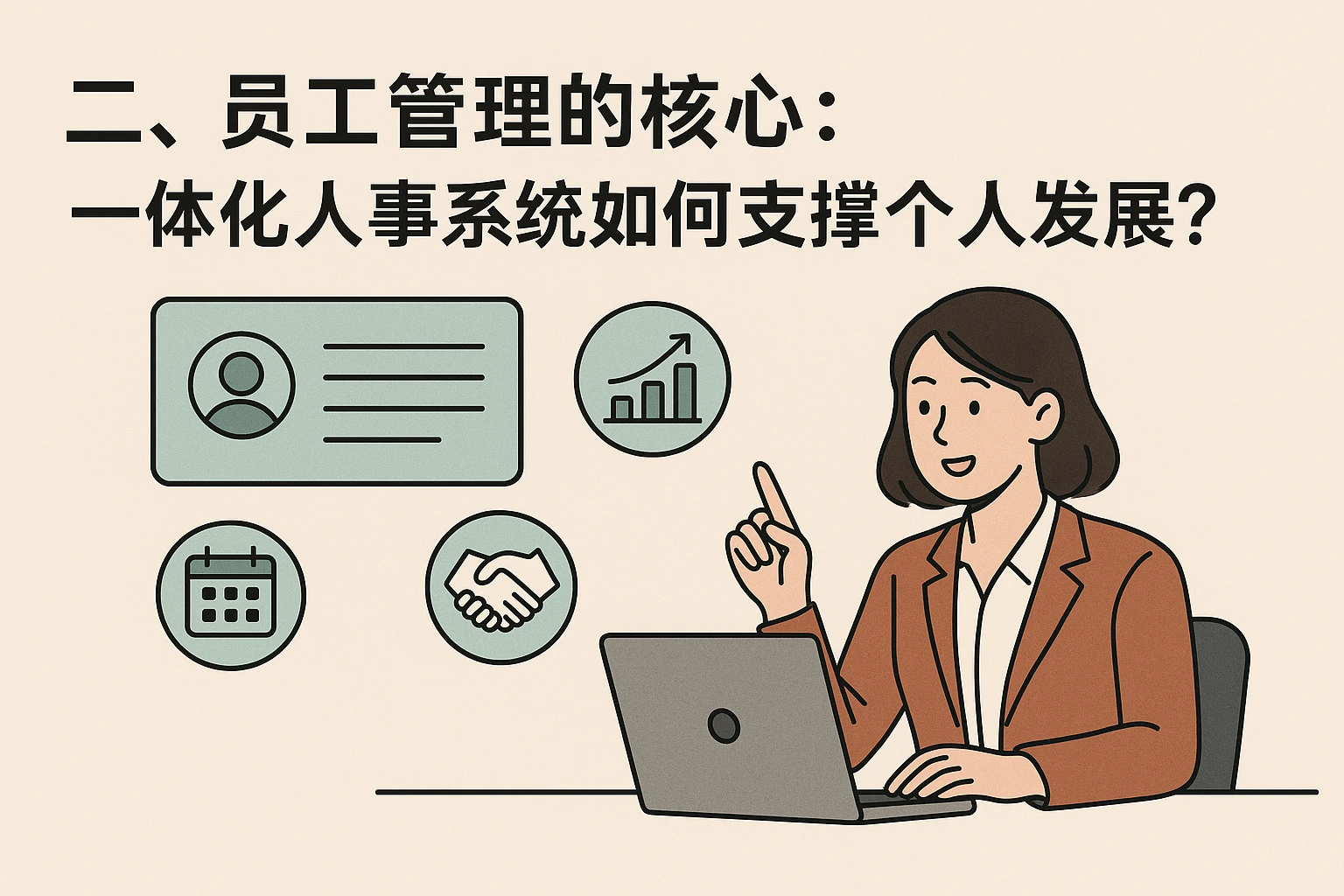 二、员工管理的核心：一体化人事系统如何支撑个人发展？