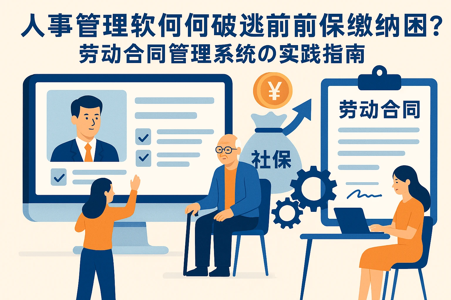 人事管理软件如何破解退休前社保缴纳难题？劳动合同管理系统的实践指南
