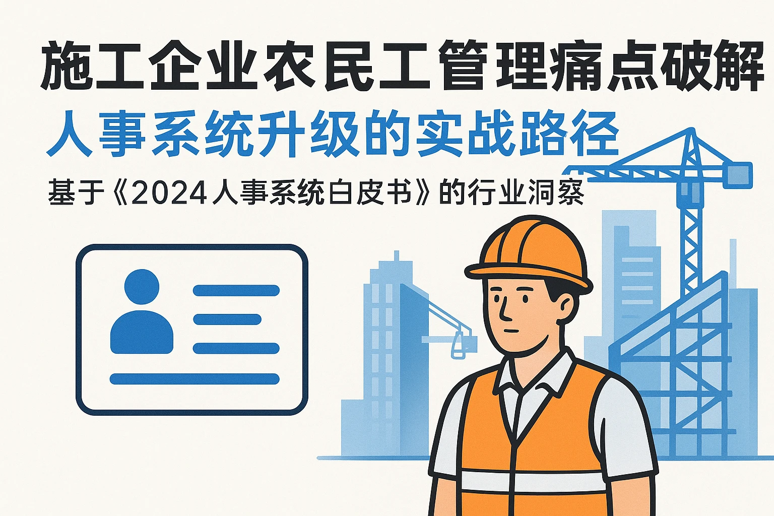 施工企业农民工管理痛点破解：人事系统升级的实战路径——基于《2024人事系统白皮书》的行业洞察
