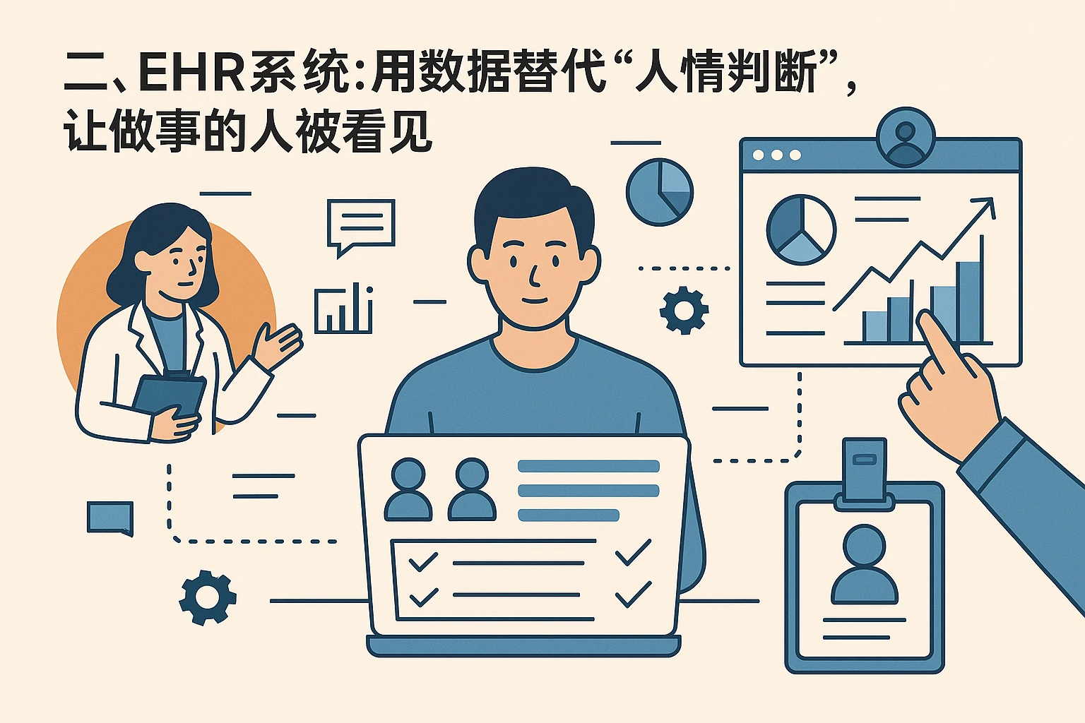 二、EHR系统：用数据替代“人情判断”，让做事的人被看见