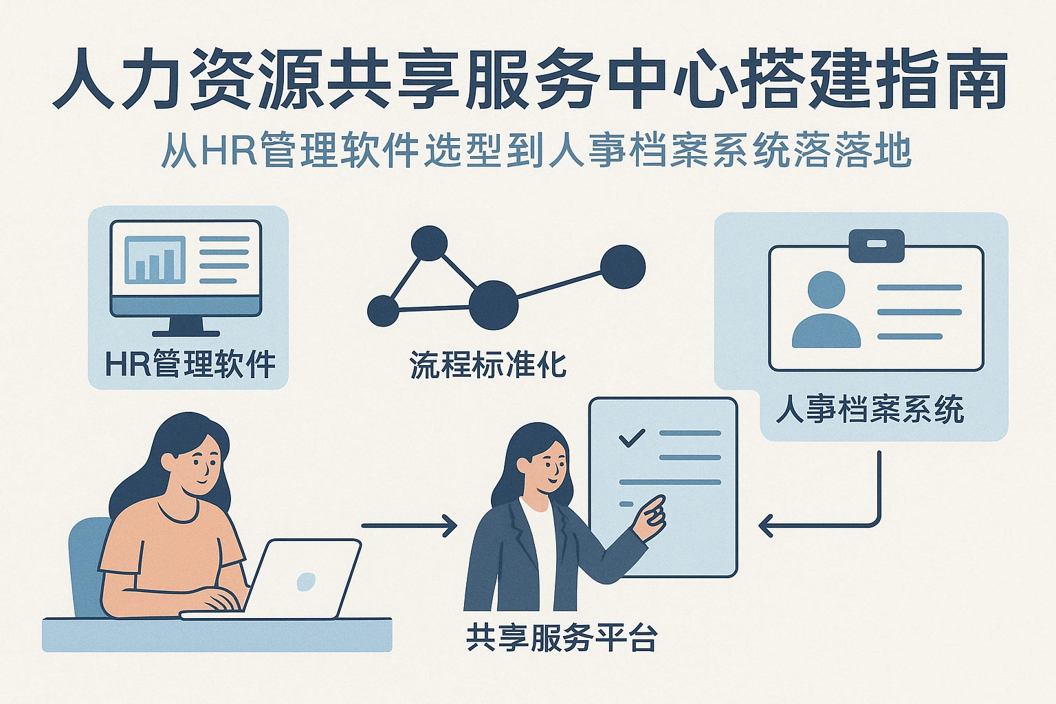 人力资源共享服务中心搭建指南：从HR管理软件选型到人事档案系统落地