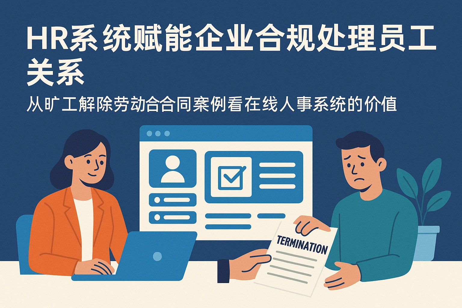 HR系统赋能企业合规处理员工关系——从旷工解除劳动合同案例看在线人事系统的价值