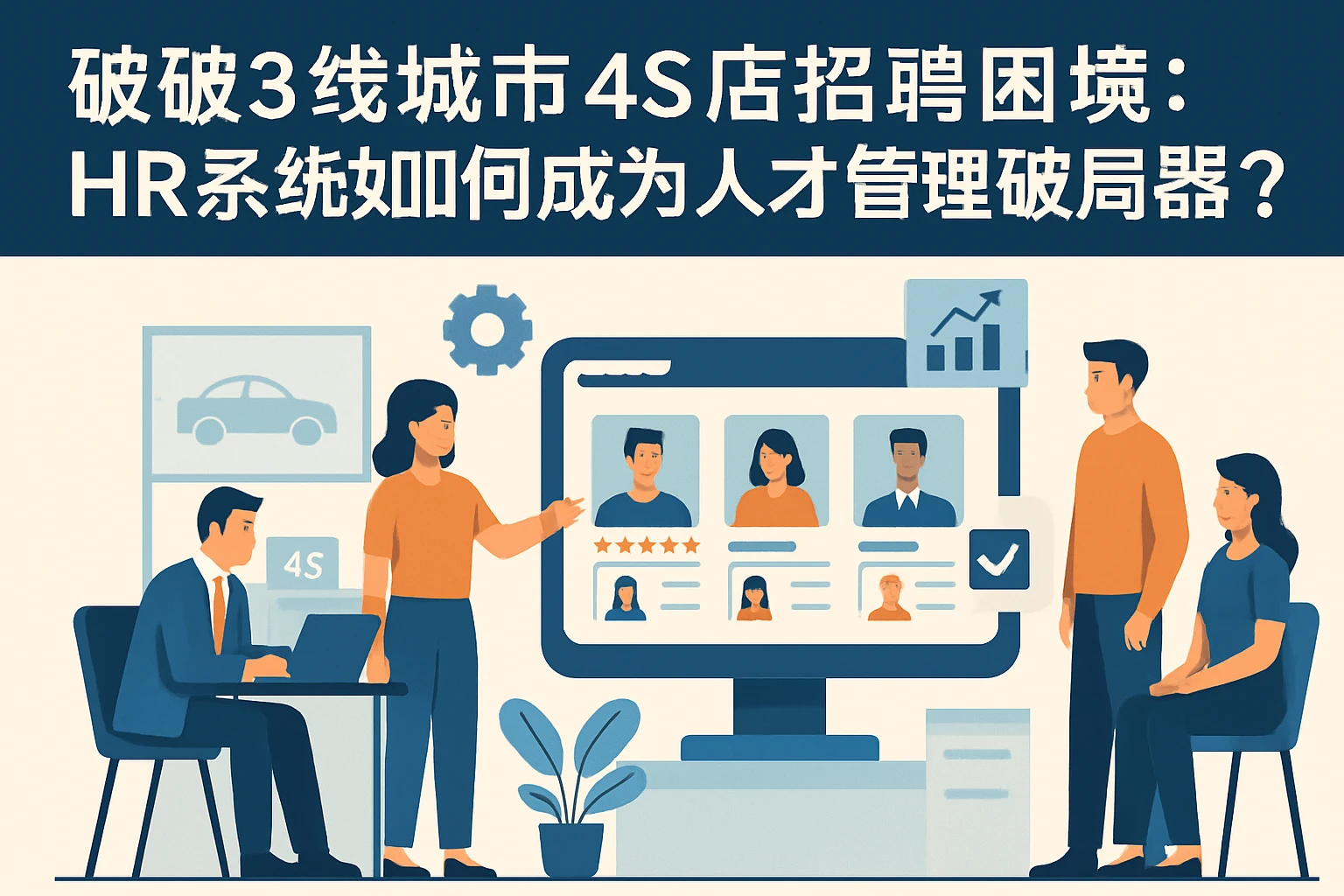 破解3线城市4S店招聘困境：HR系统如何成为人才管理破局利器？