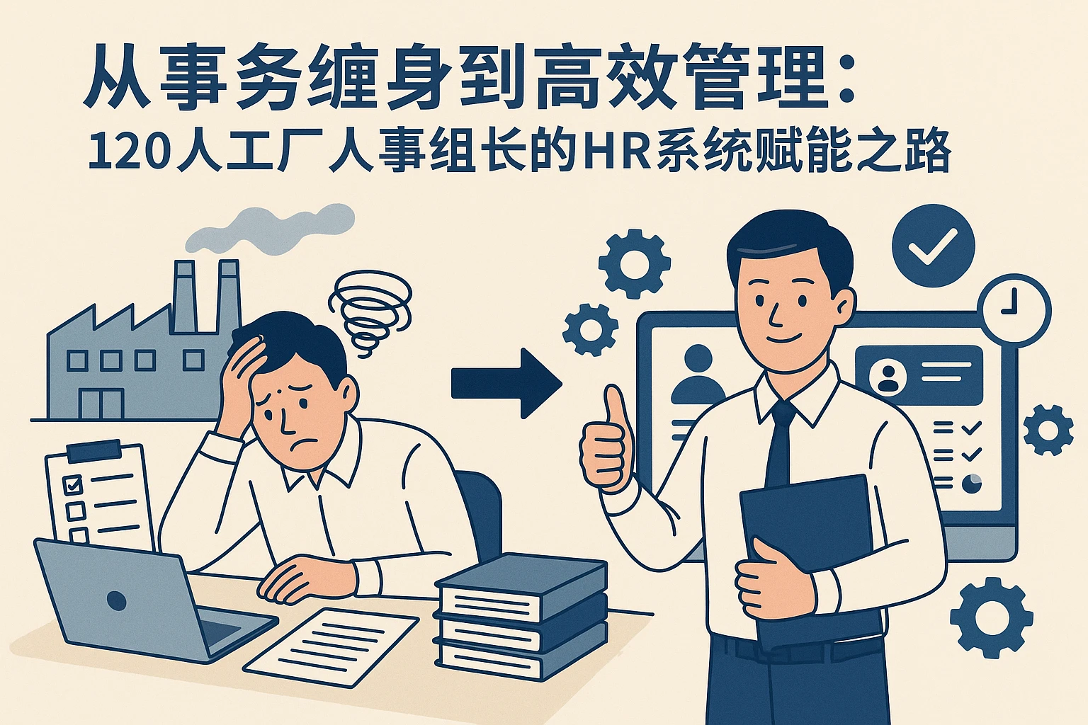 从事务缠身到高效管理：120人工厂人事组长的HR系统赋能之路