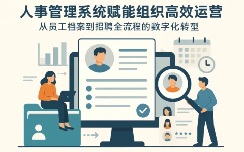 人事管理系统赋能组织高效运营：从员工档案到招聘全流程的数字化转型