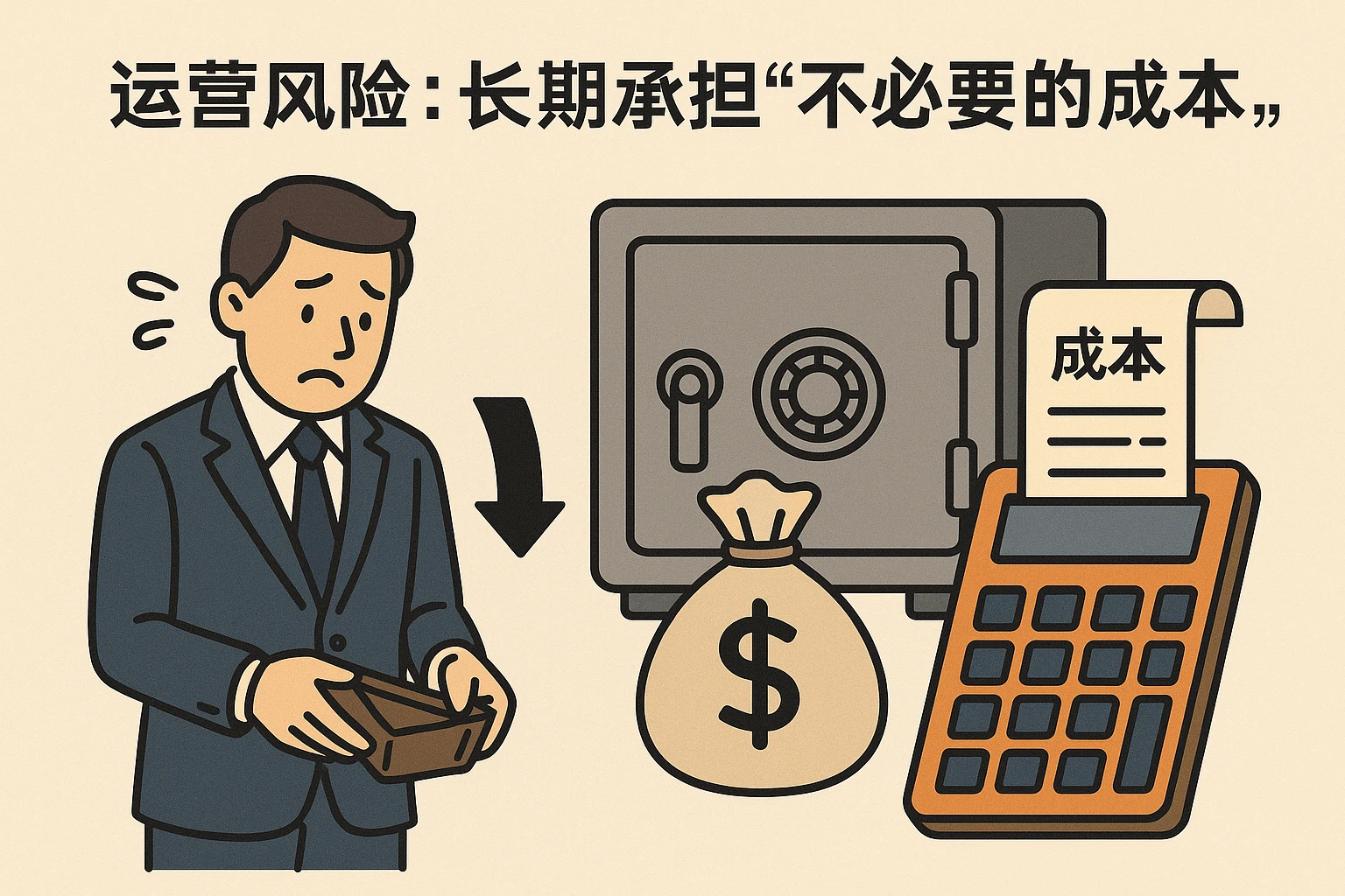 2. 运营风险：长期承担“不必要的成本”