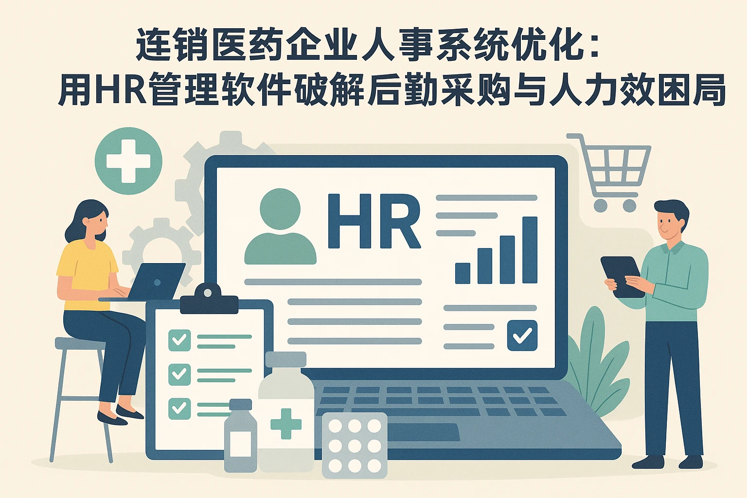 连锁医药企业人事系统优化：用HR管理软件破解后勤采购与人力效率困局