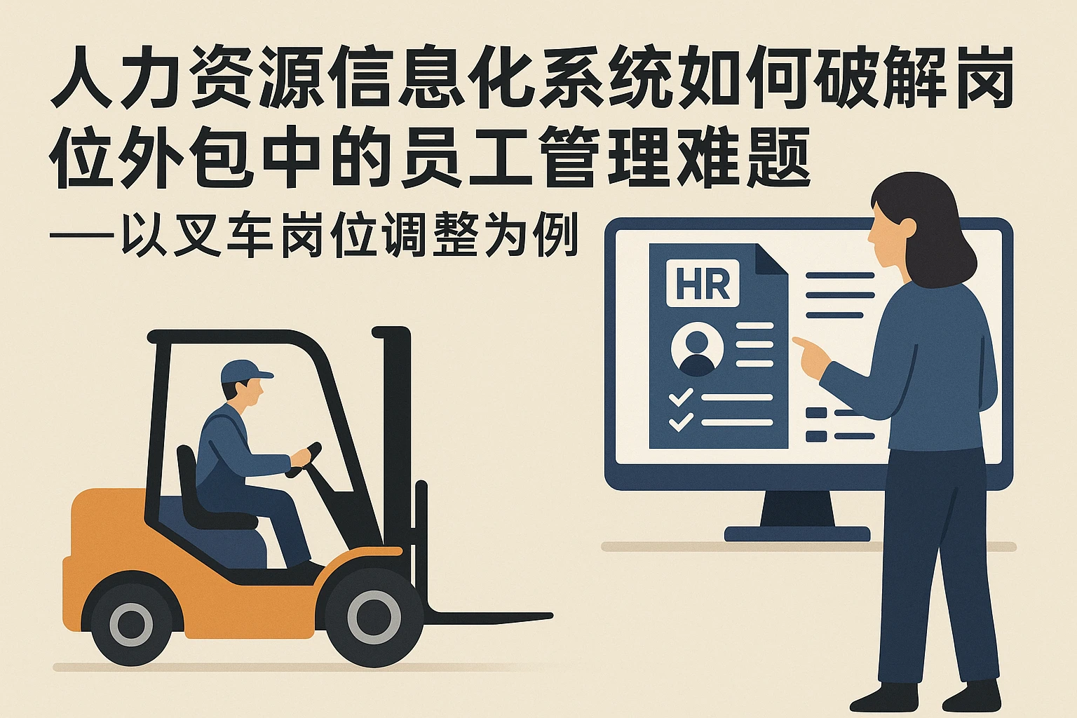 人力资源信息化系统如何破解岗位外包中的员工管理难题——以叉车岗位调整为例