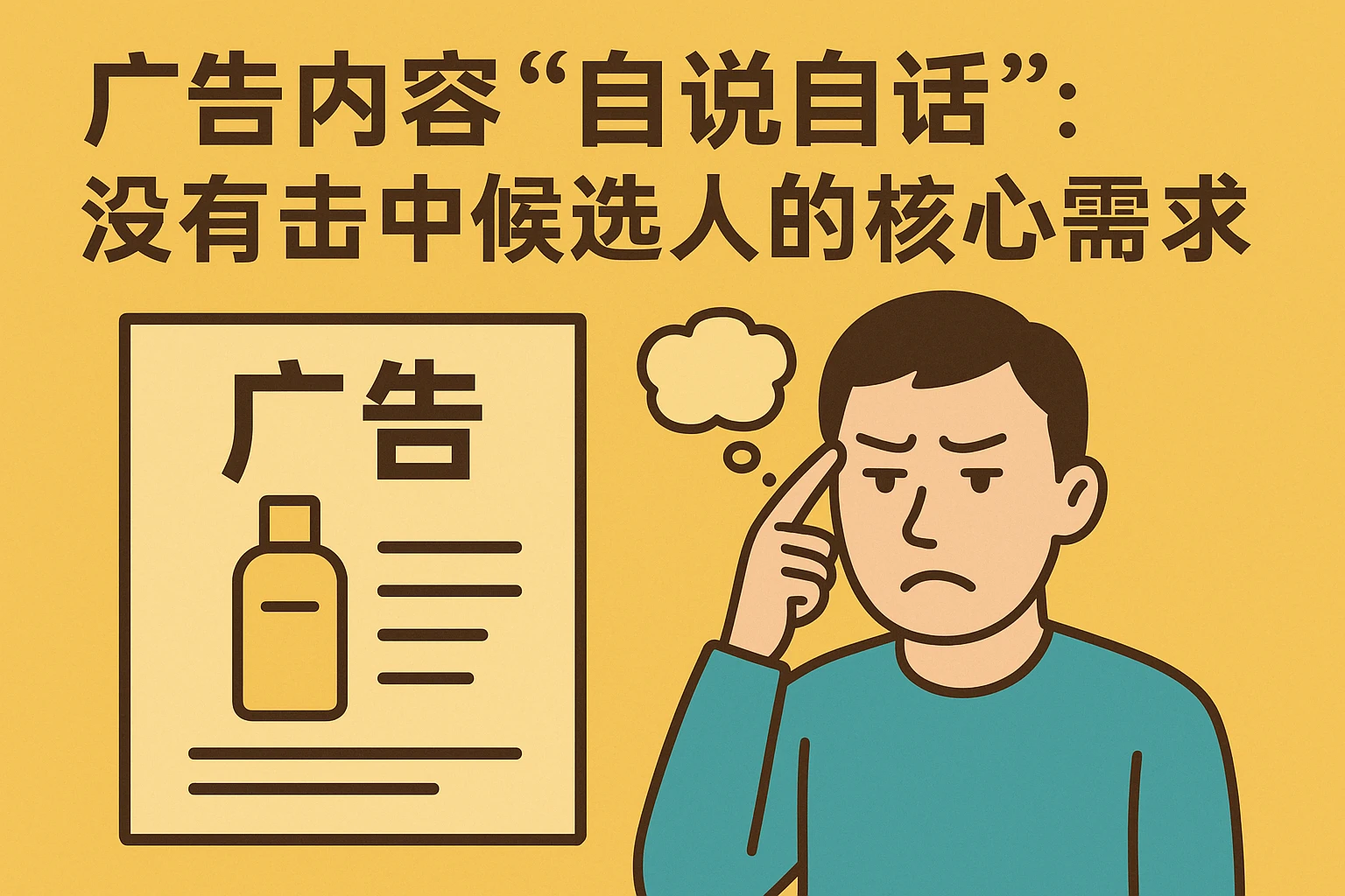 2. 广告内容“自说自话”：没有击中候选人的核心需求