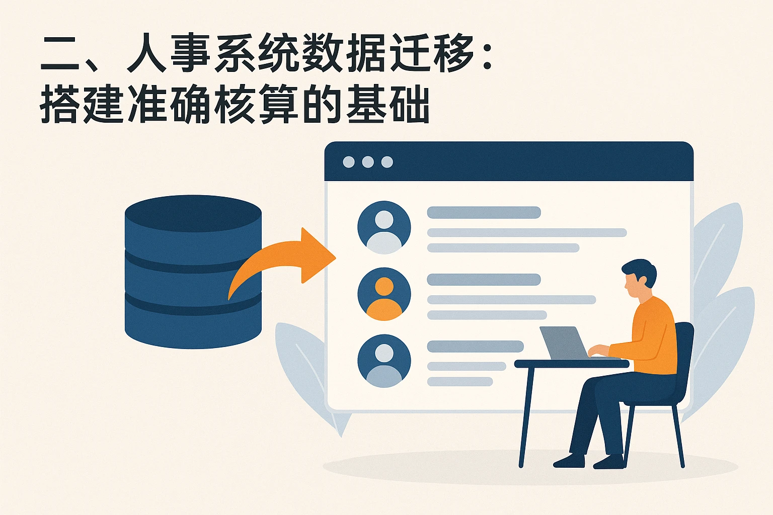 二、人事系统数据迁移：搭建准确核算的基础